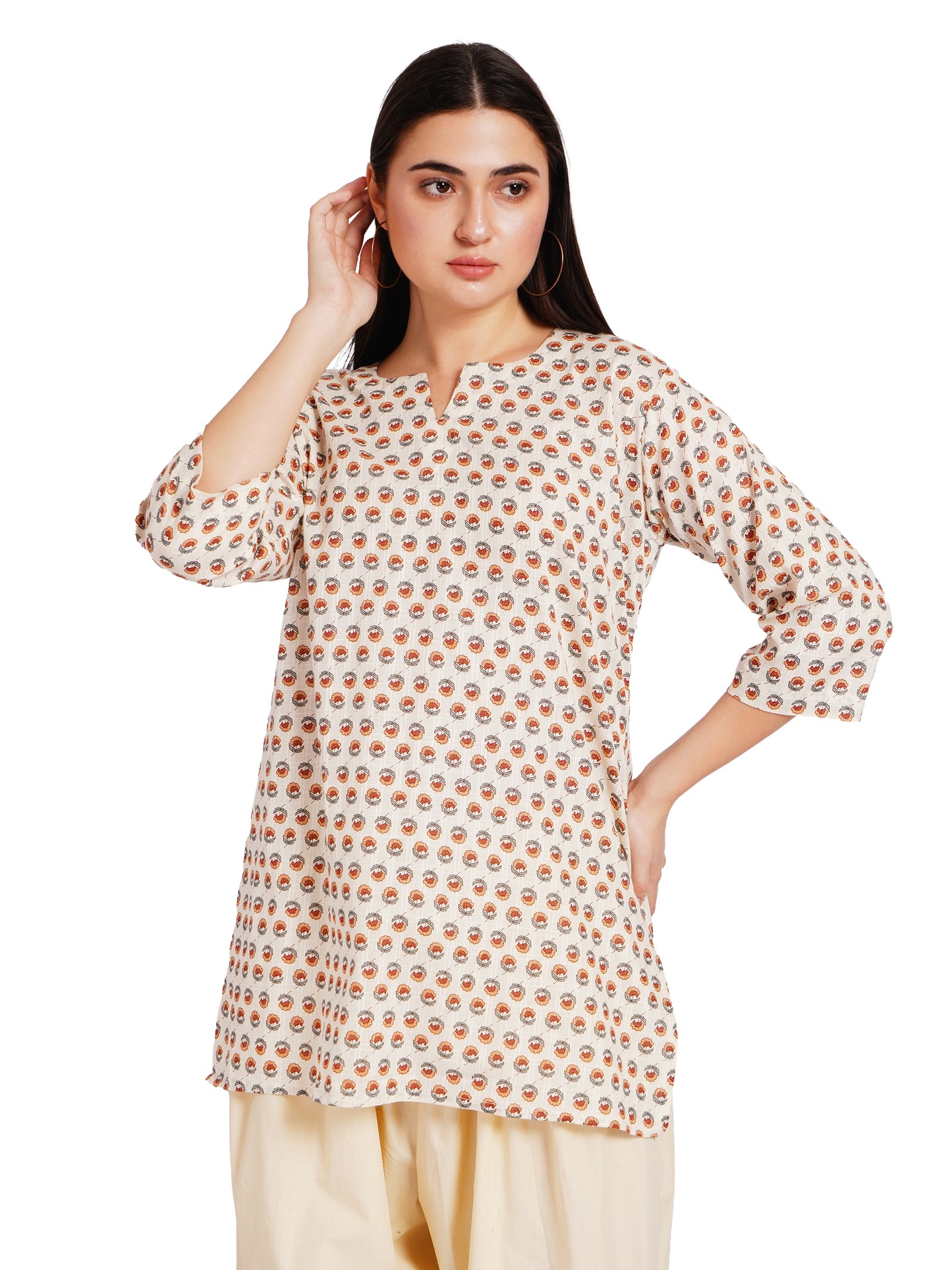 VINTAGE BLOOM | Relaxed Fit | Short Kurti