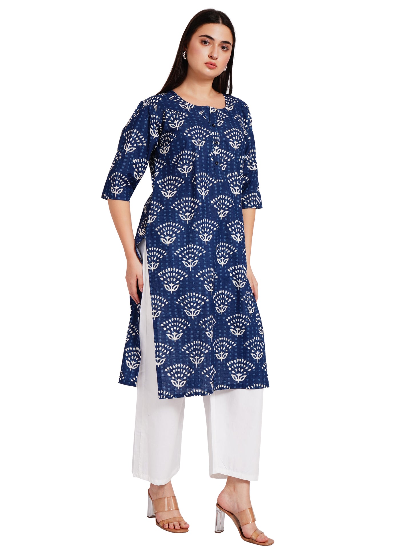 INDIGO BLOOM | Relaxed Fit | Long Kurti