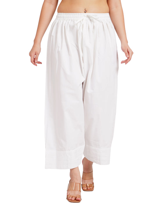 BASIC WHITE FARSHI SALWAR | Relaxed Fit