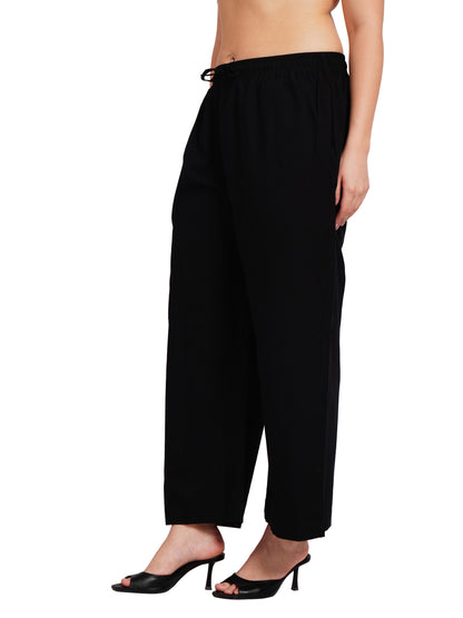BASIC BLACK PALAZZO | Relaxed Fit