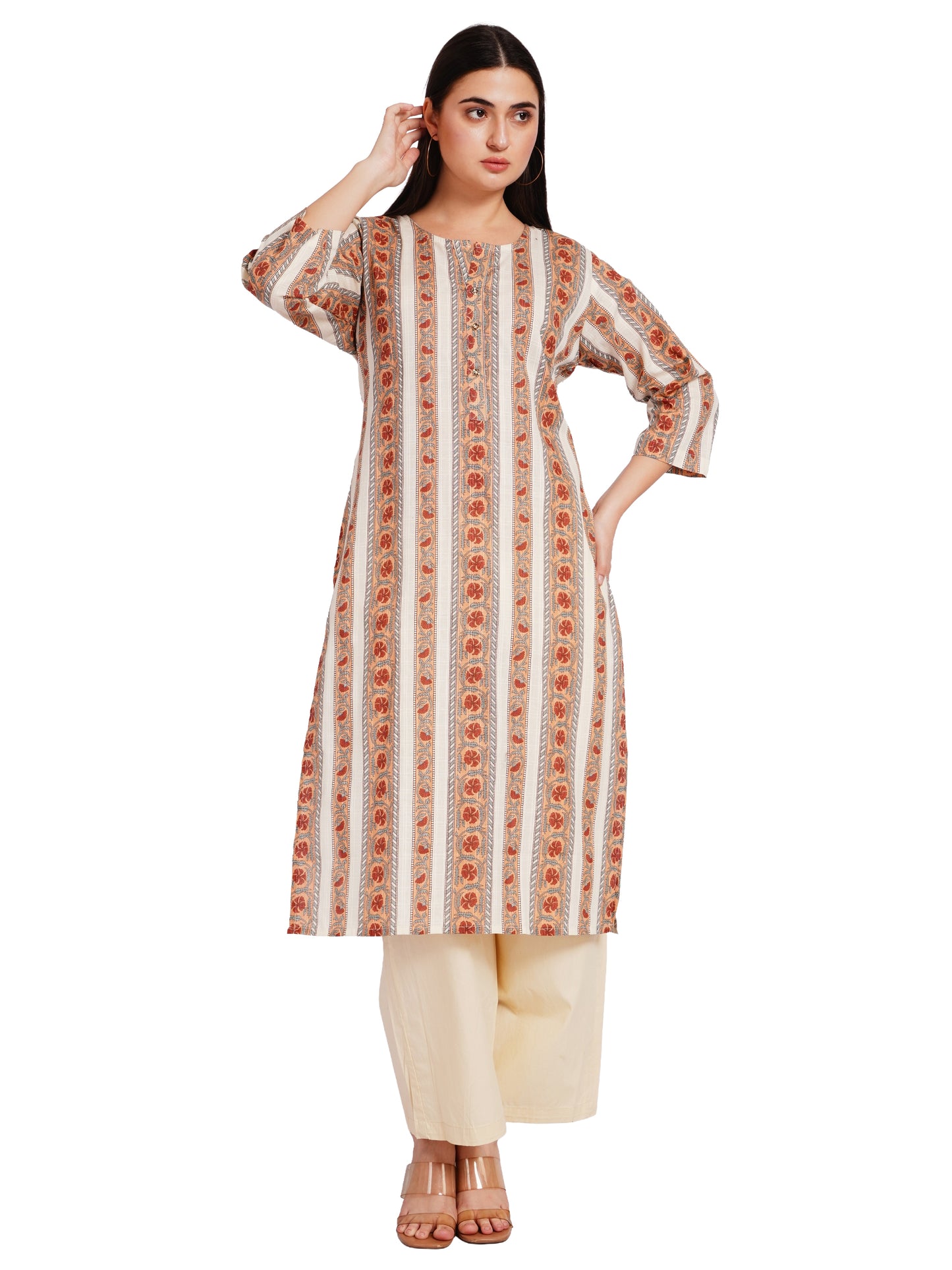 HERITAGE BLOOM | Relaxed Fit | Long Kurti