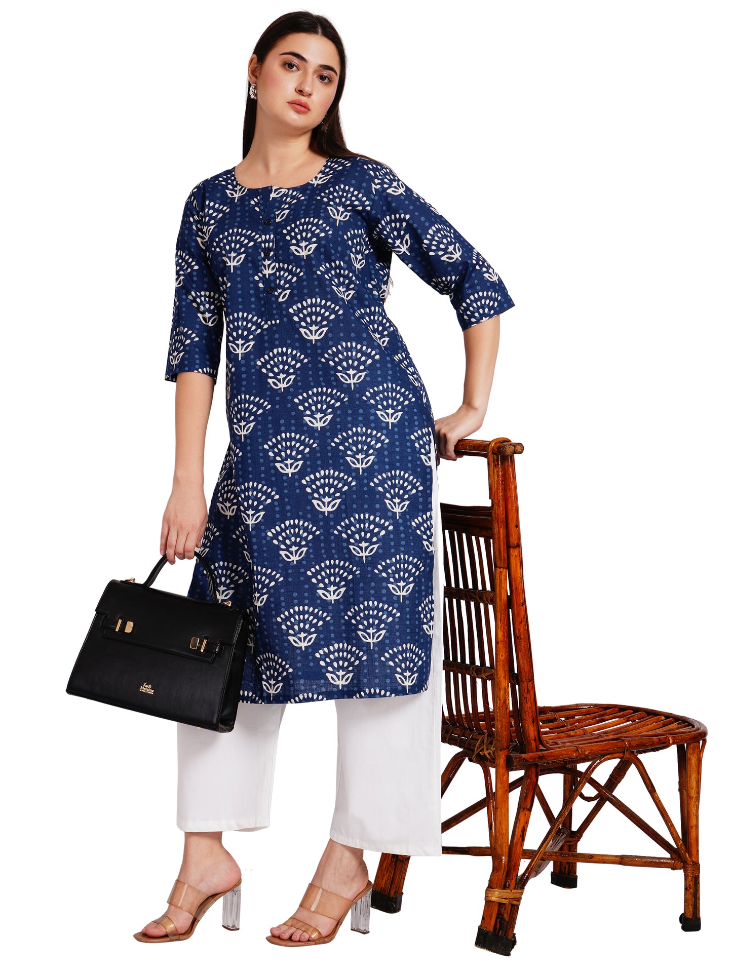 INDIGO BLOOM | Relaxed Fit | Long Kurti