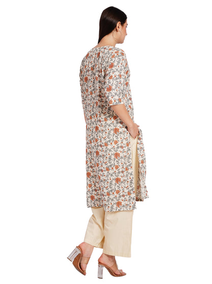 VINTAGE GARDEN | Relaxed Fit | Long Kurti
