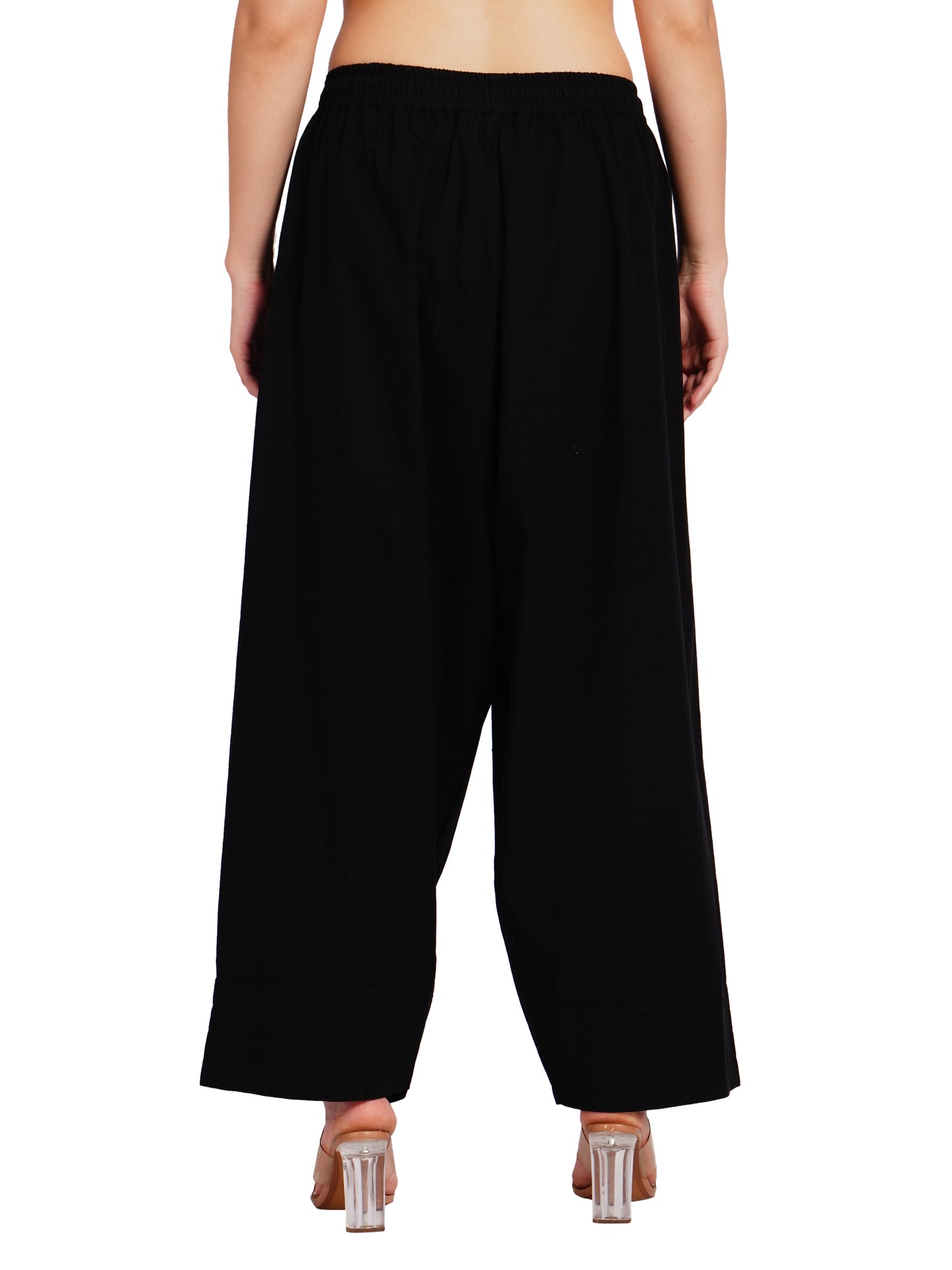 BASIC BLACK FARSHI SALWAR | Relaxed Fit