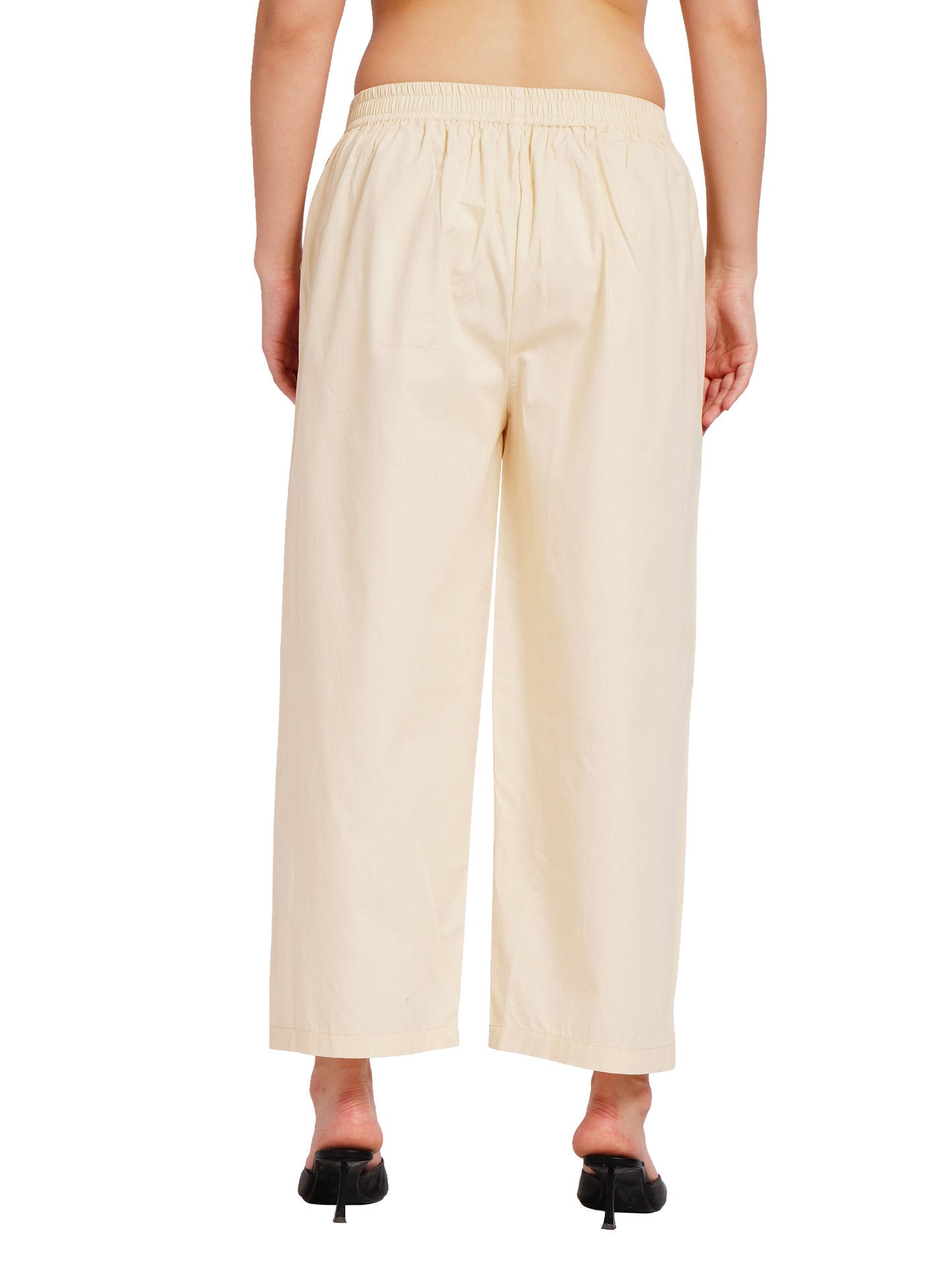 BASIC BEIGE PALAZZO | Relaxed Fit