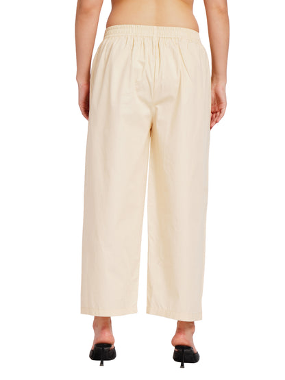 BASIC BEIGE PALAZZO | Relaxed Fit