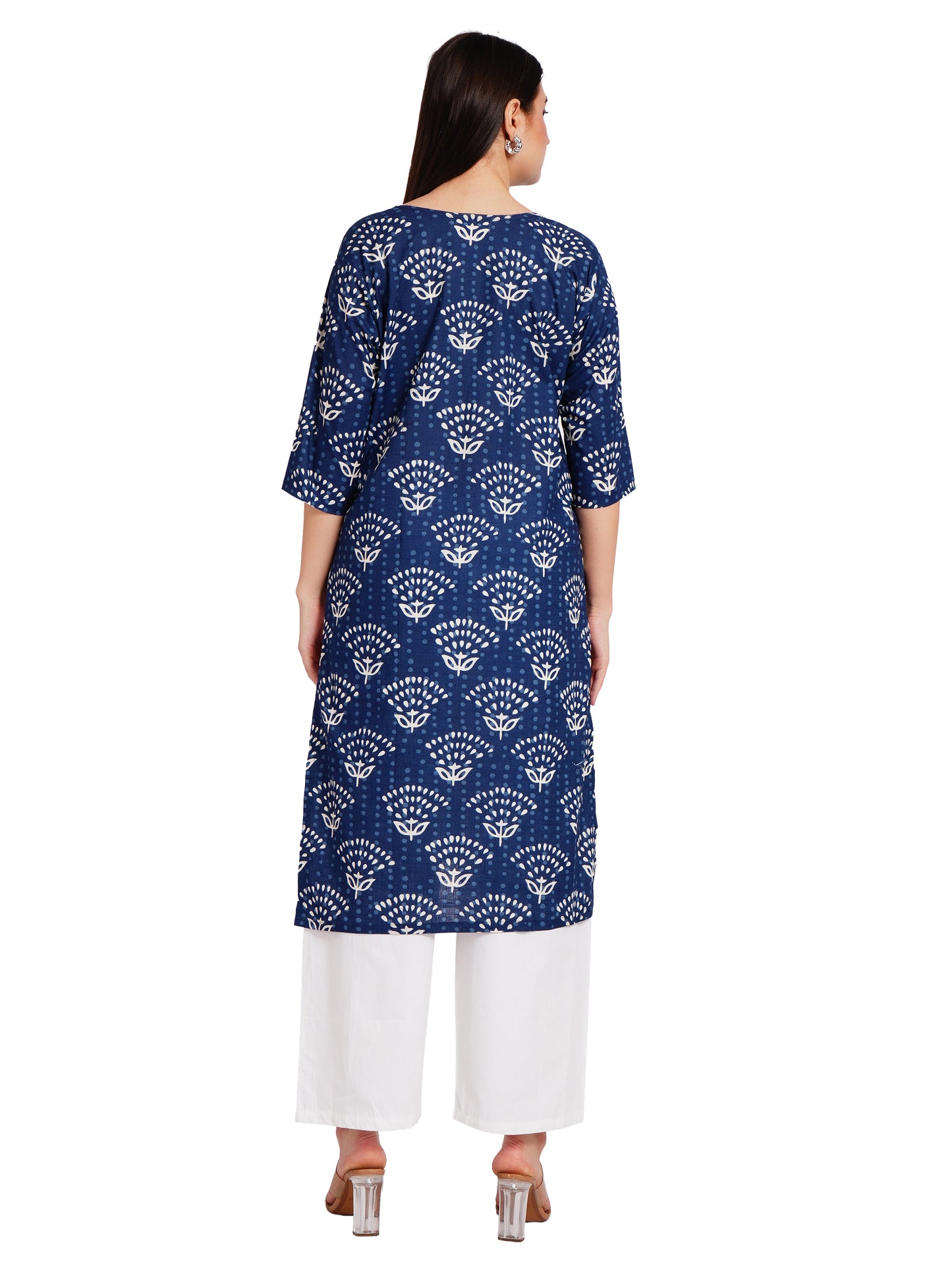 INDIGO BLOOM | Relaxed Fit | Long Kurti