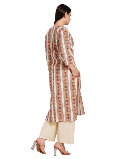 HERITAGE BLOOM | Relaxed Fit | Long Kurti