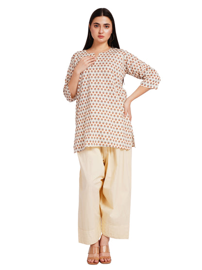 VINTAGE BLOOM | Relaxed Fit | Short Kurti