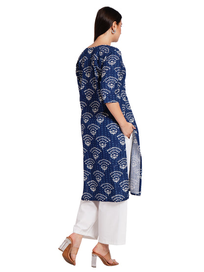 INDIGO BLOOM | Relaxed Fit | Long Kurti