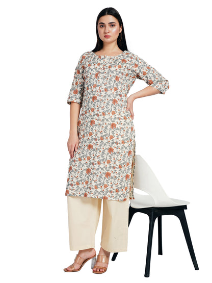 VINTAGE GARDEN | Relaxed Fit | Long Kurti
