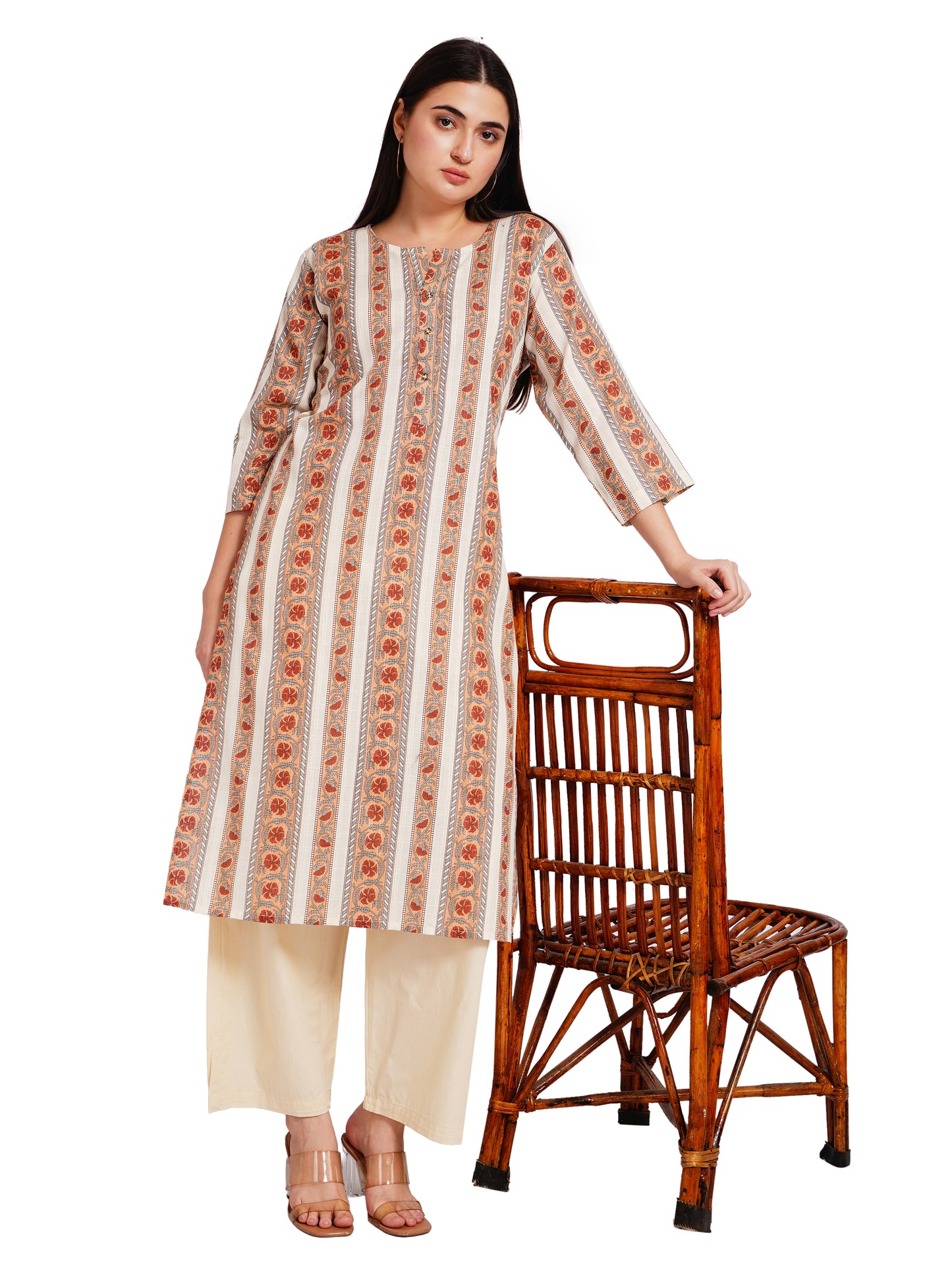 HERITAGE BLOOM | Relaxed Fit | Long Kurti