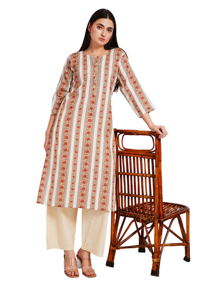 HERITAGE BLOOM | Relaxed Fit | Long Kurti