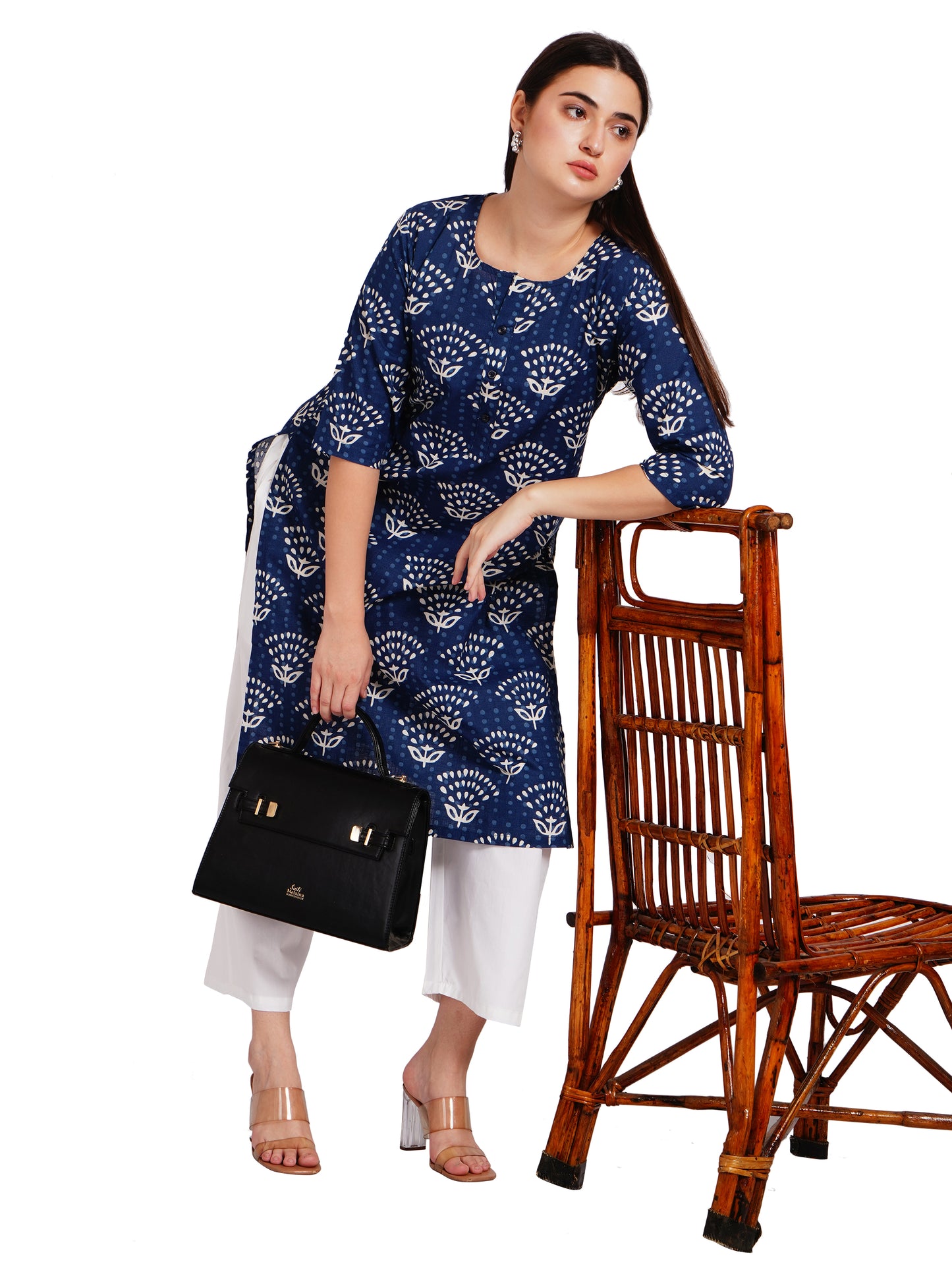 INDIGO BLOOM | Relaxed Fit | Long Kurti